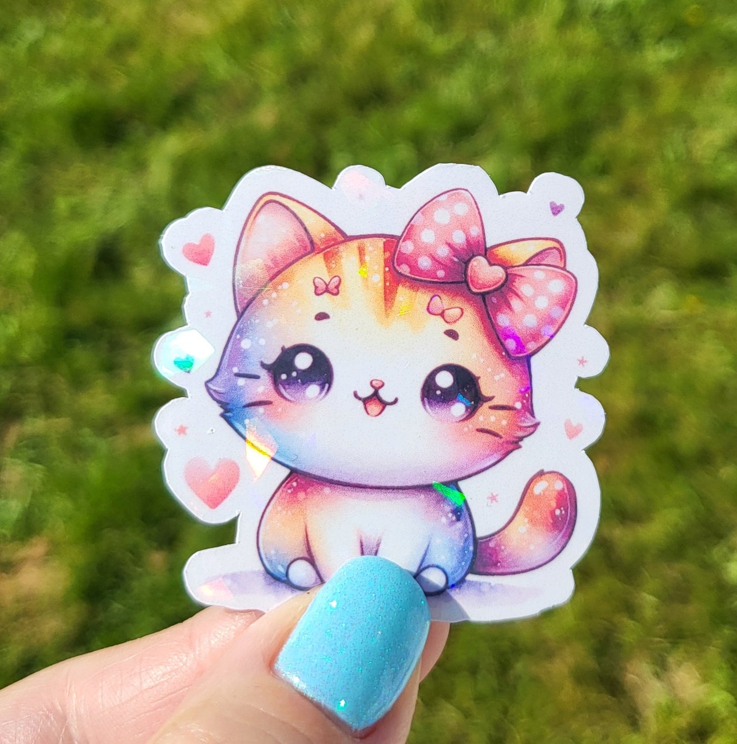 Sticker bébé chat fille
