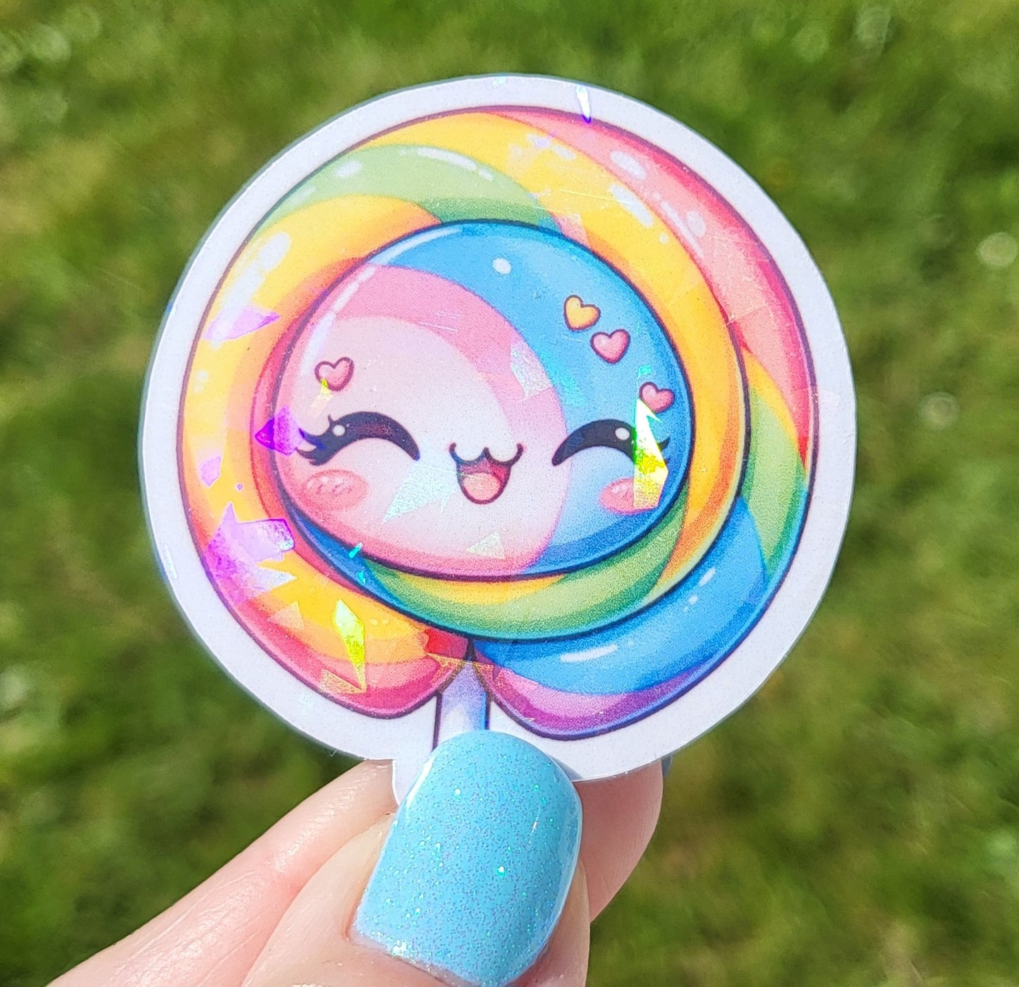 Sticker sucette arc en ciel 2