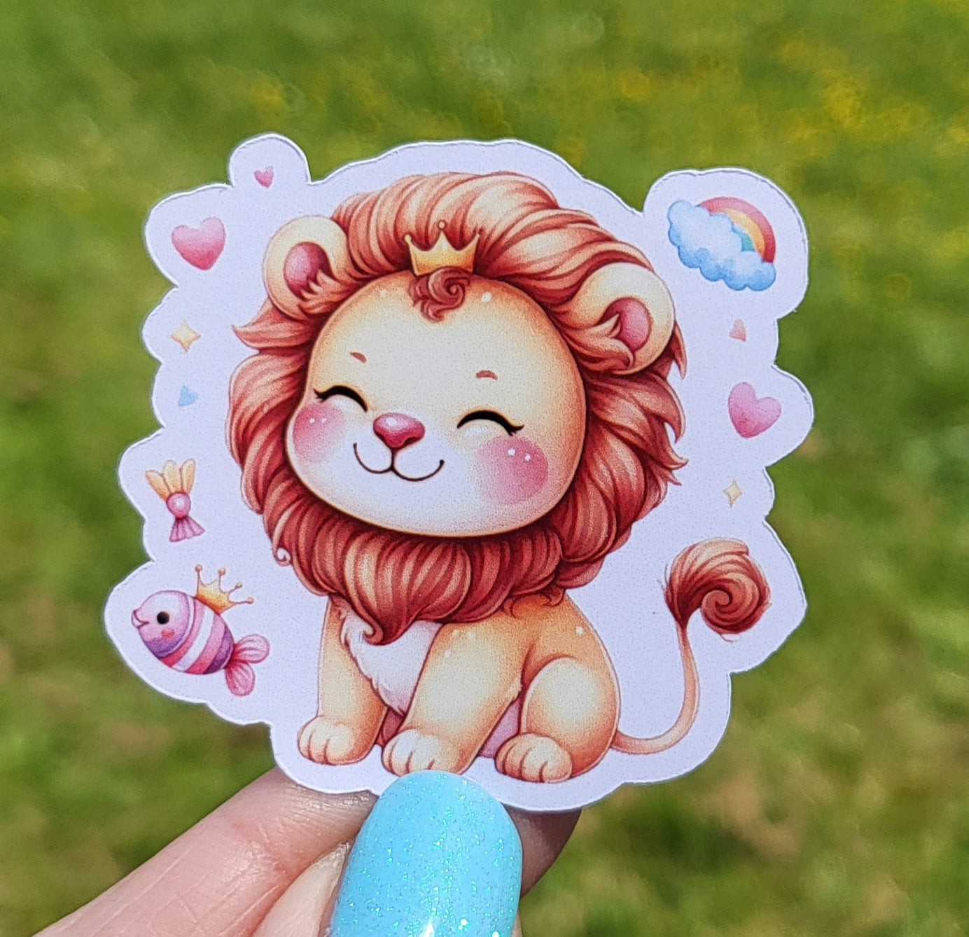 Sticker bébé lion roi