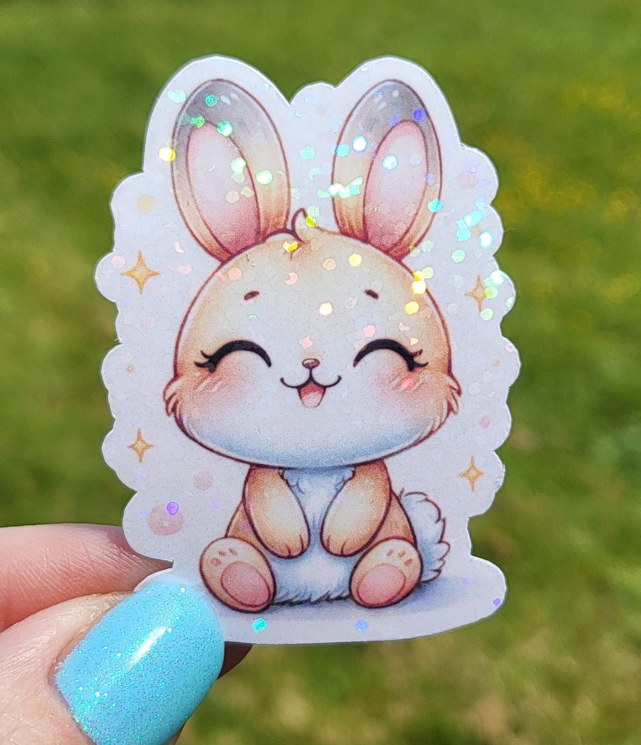 Sticker bébé lapin assis
