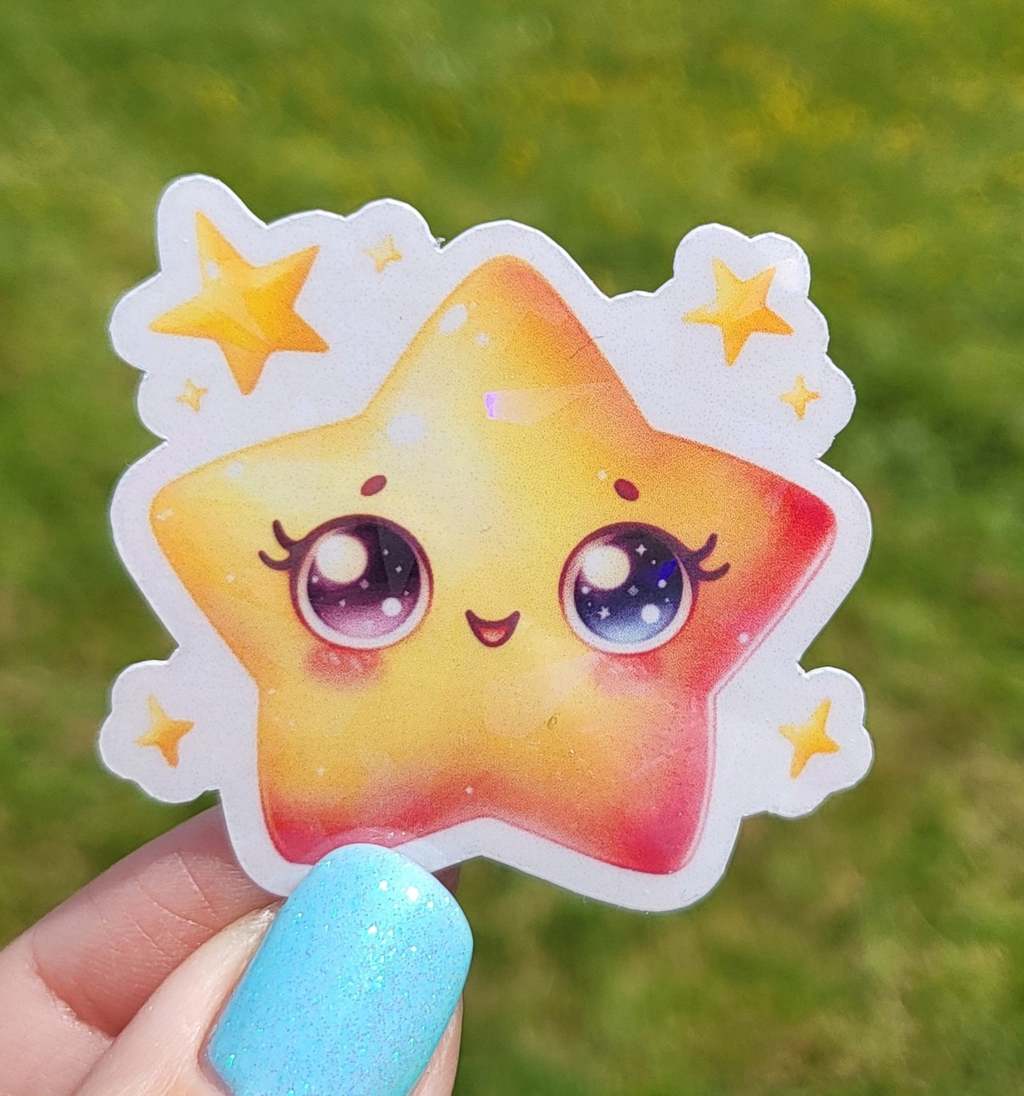 Sticker étoile jaune