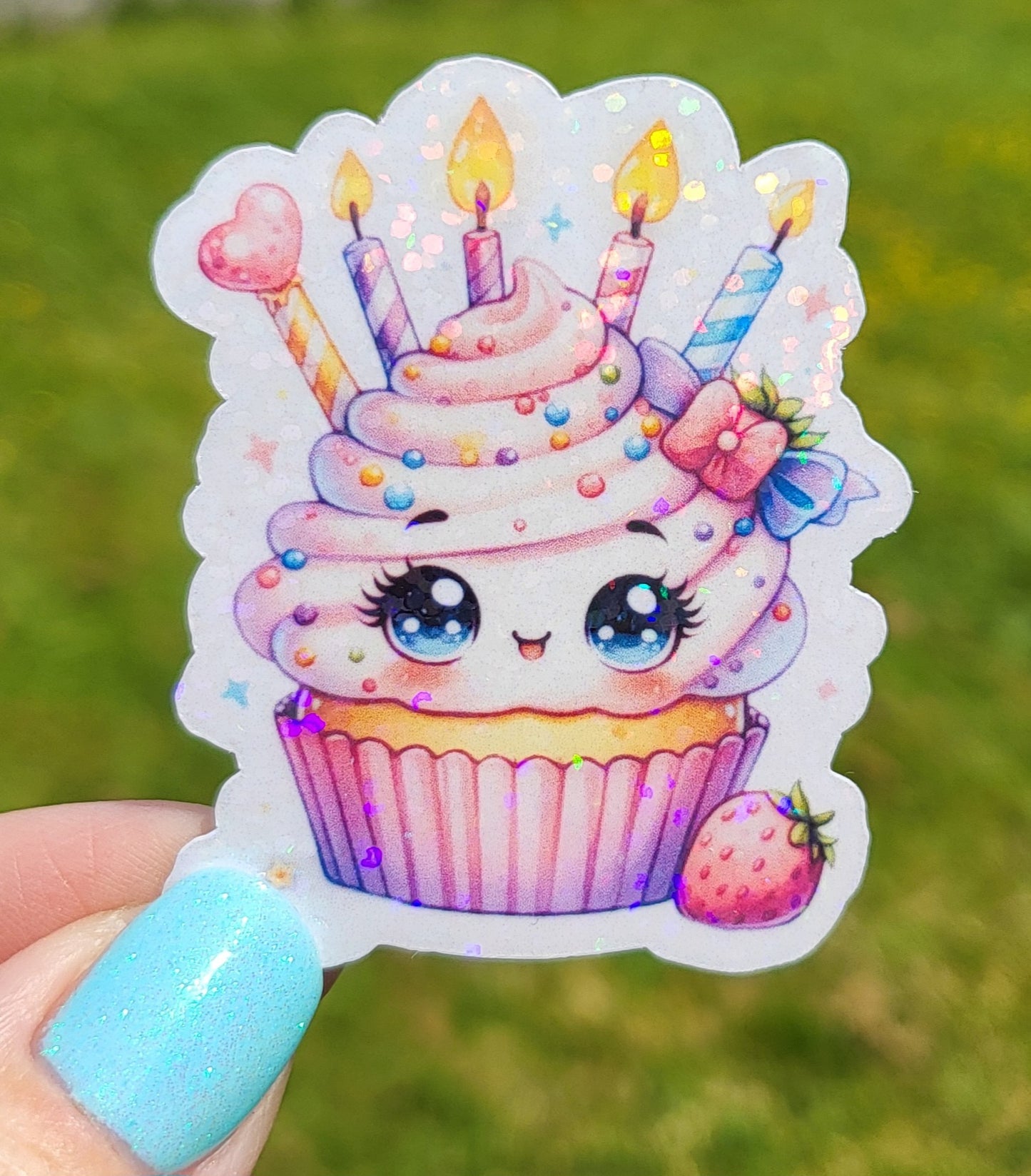 Sticker cupcake anniversaire