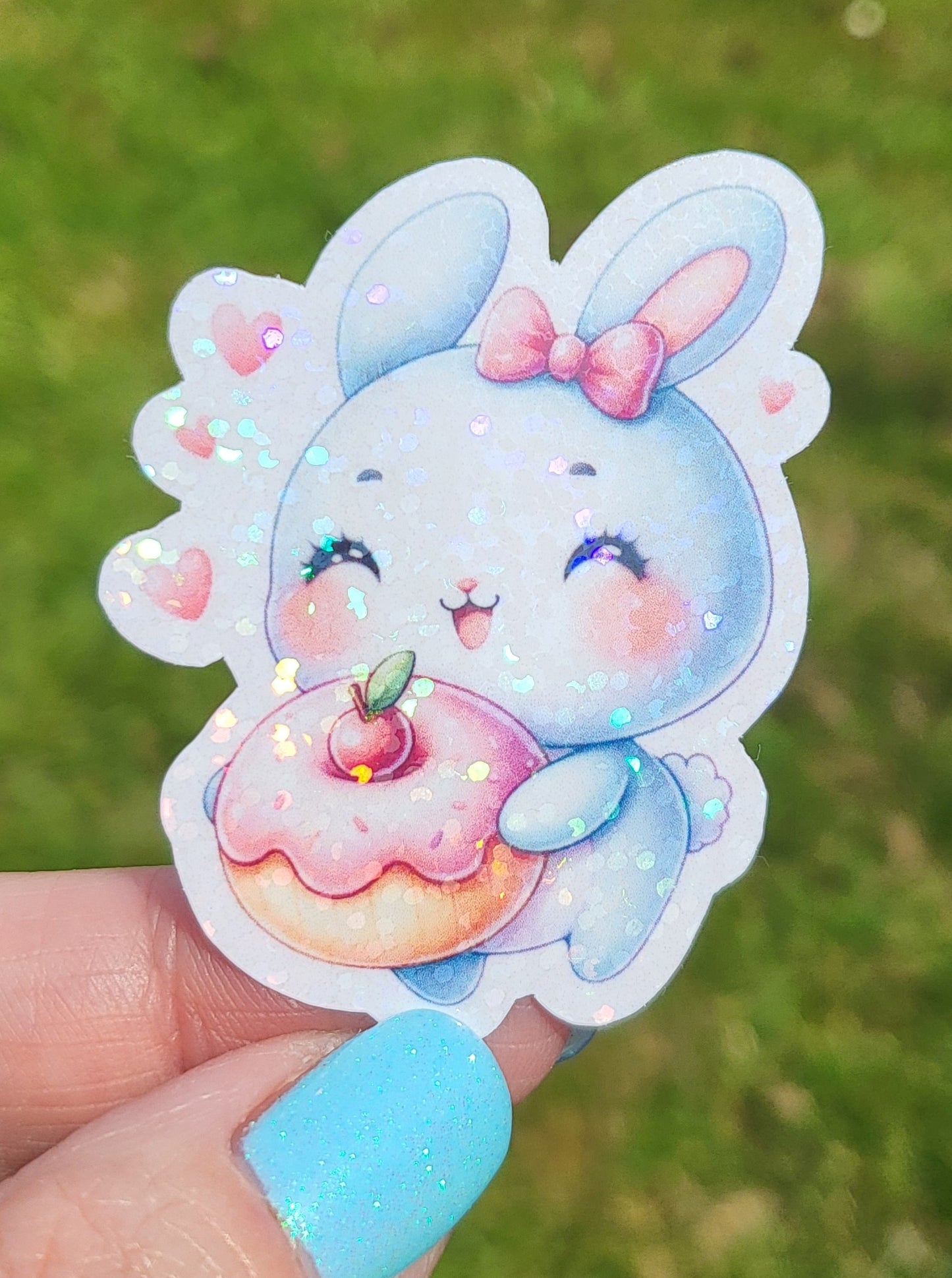 Sticker bébé lapin sucré