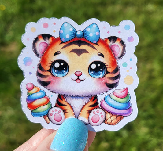 Sticker bébé tigre