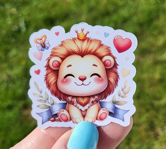 Sticker bébé lion