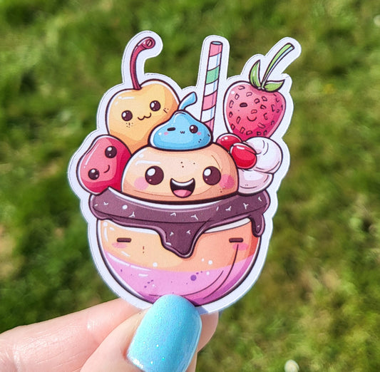 Sticker pot de fruits