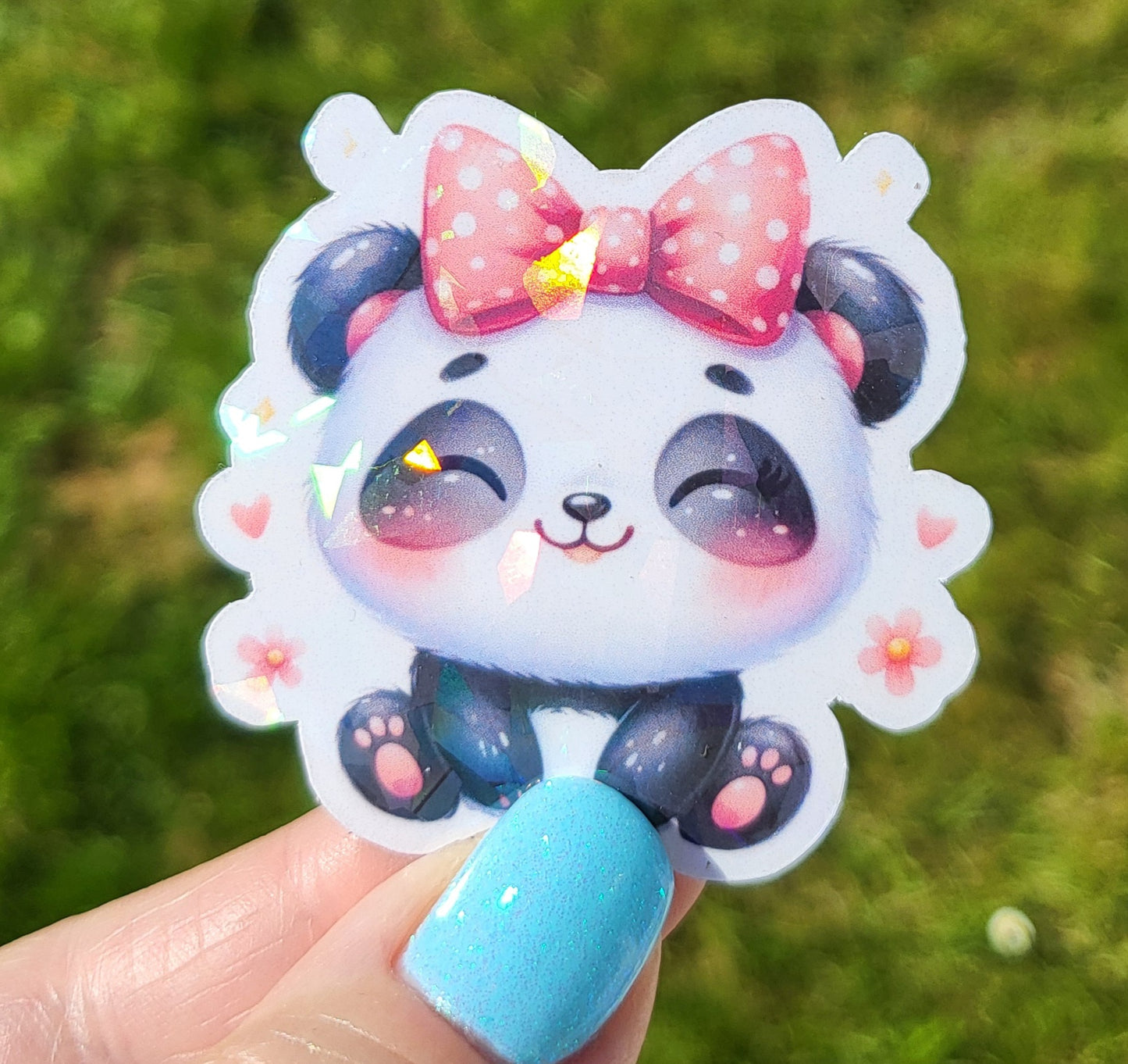 Sticker bébé panda fille