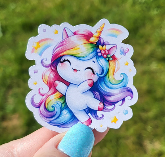 Sticker bébé licorne