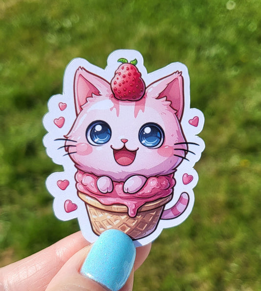 Sticker glace chat