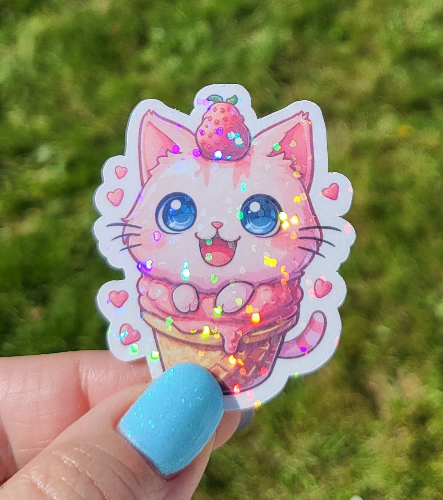 Sticker glace chat