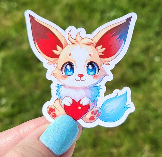 Sticker bébé renard