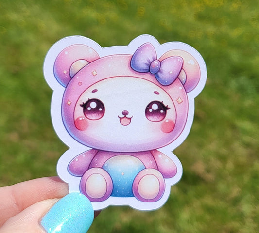 Sticker bébé ourson fille