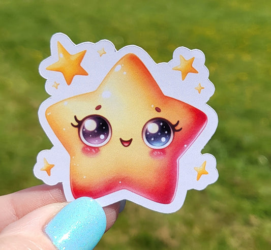 Sticker étoile jaune