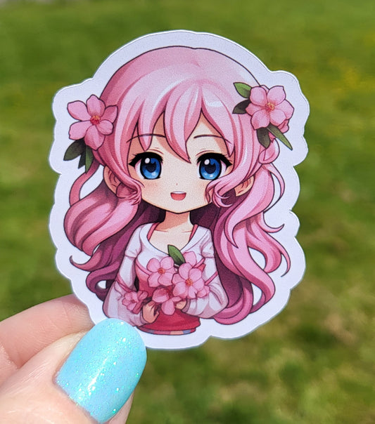 Sticker fille sakura