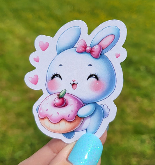 Sticker bébé lapin sucré
